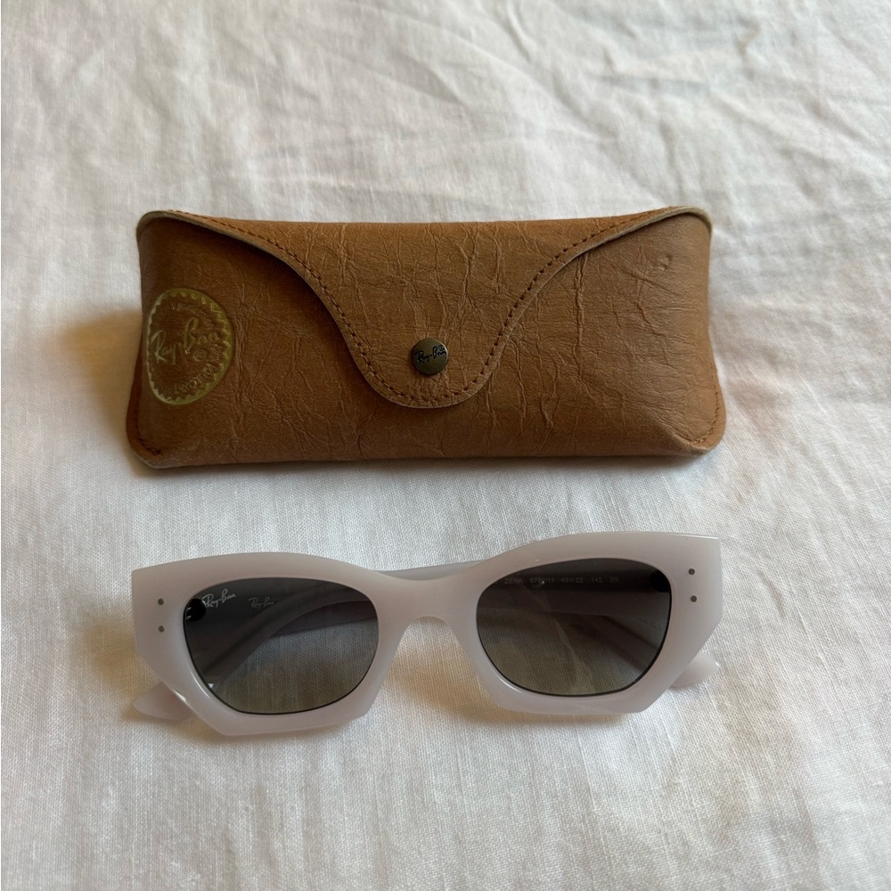 Ray-Ban Zena Sunglasses White Snow - Brand New
